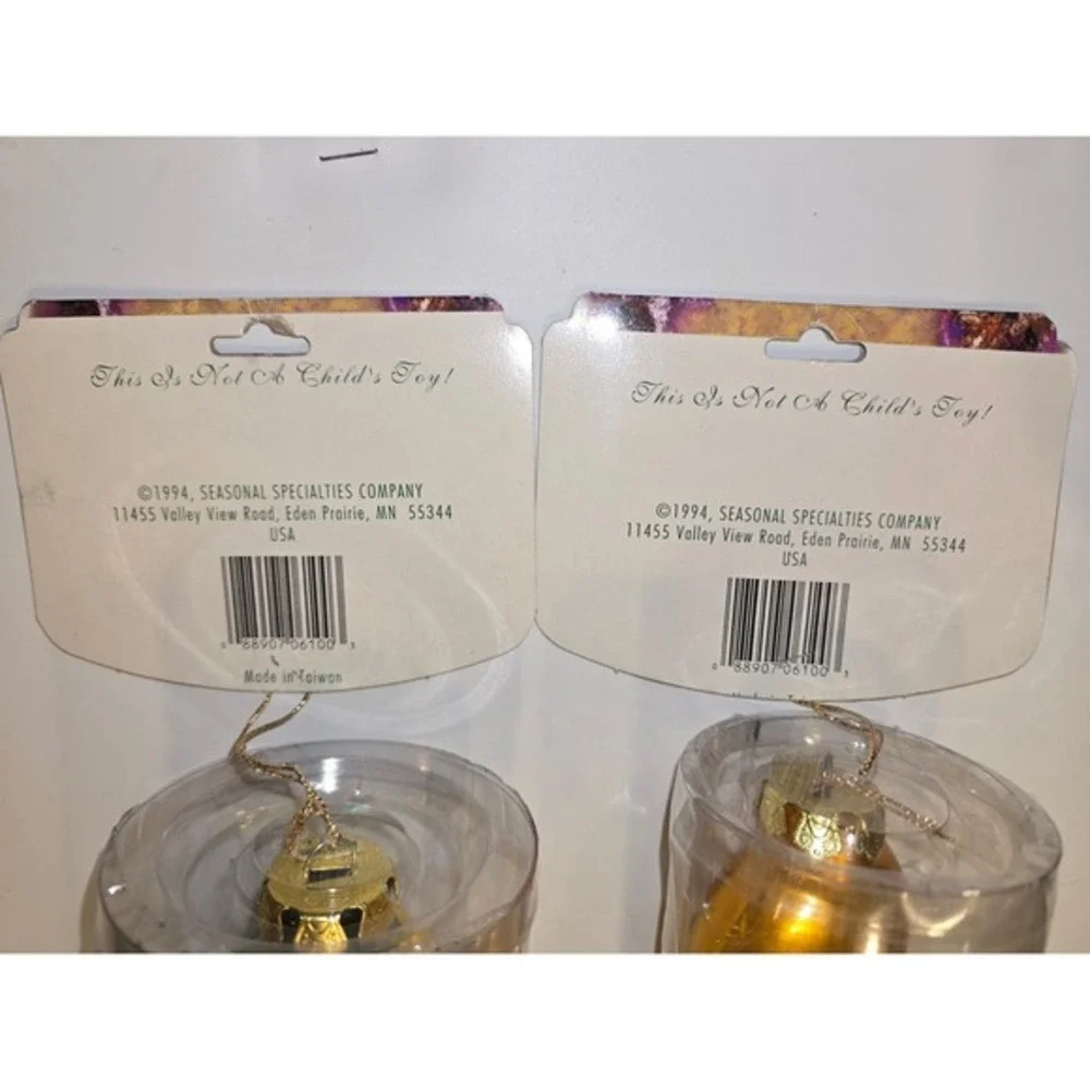 Old World Glass 1994 Vintage Banana and Corn‎ Ornaments Set of 2 Trim Trends